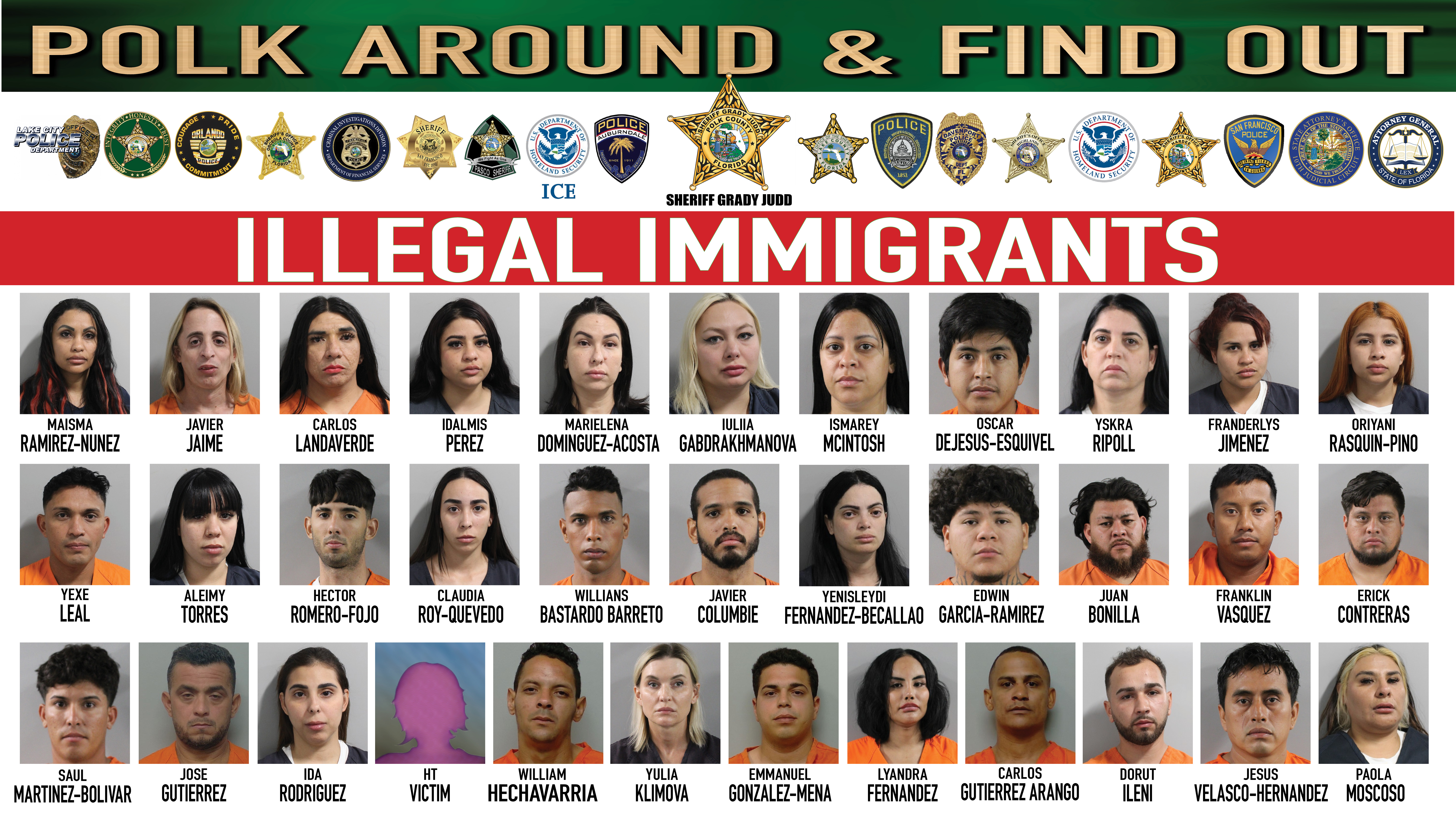Suspects here illegally